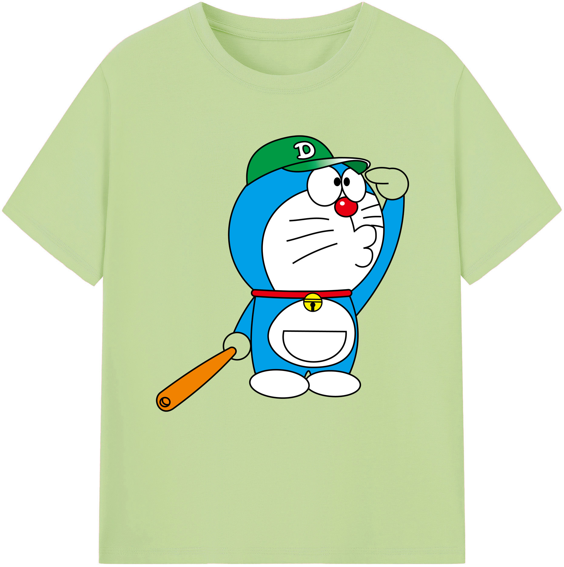 （画像用） ドラえもん Doraemon 綿100％半袖Tシャツ（フロントプリント）